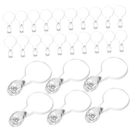 jojofuny 400pcs Clear Glue Bails for Necklace and Earring Pendants Multi Use DIY Jewelry Making Supplies Bracelet Making Charms Reliable and Reusable Craft Accessories