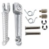 TCMT Sliver Front Foot Pegs Footpeg Footrest Bracket Set Fit