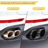Vurkcy 4 inch Inlet Exhaust Tip, 5" Outlet 12" Overall