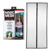 Magic Mesh Deluxe, Black | Magnetic Screen Door, Heavy Duty,