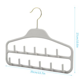 Cozlly 2 Stück gürtelhalter Krawattenhalter Gürtelhalter Kleiderschrank 360 Grad drehbarer Krawattenbügel, 11 Haken platzsparend Krawatte Schmuck Rack Zubehör für Gürtel, Fliege, Schal und Hut