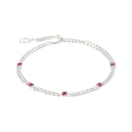 Alex and Ani October Birthstone Rose Curb Chain Bracelet