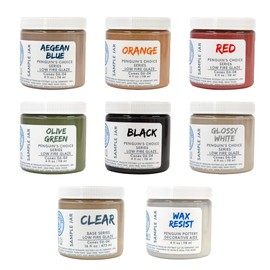 Penguin Pottery - Variety Set - Low Fire Penguin's Choice Series - Cones 06 to 04 - Includes 8 4oz Jars