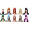MIPPER 15Inch/40cm Women Colored Bob Wig With Bangs Medium Long