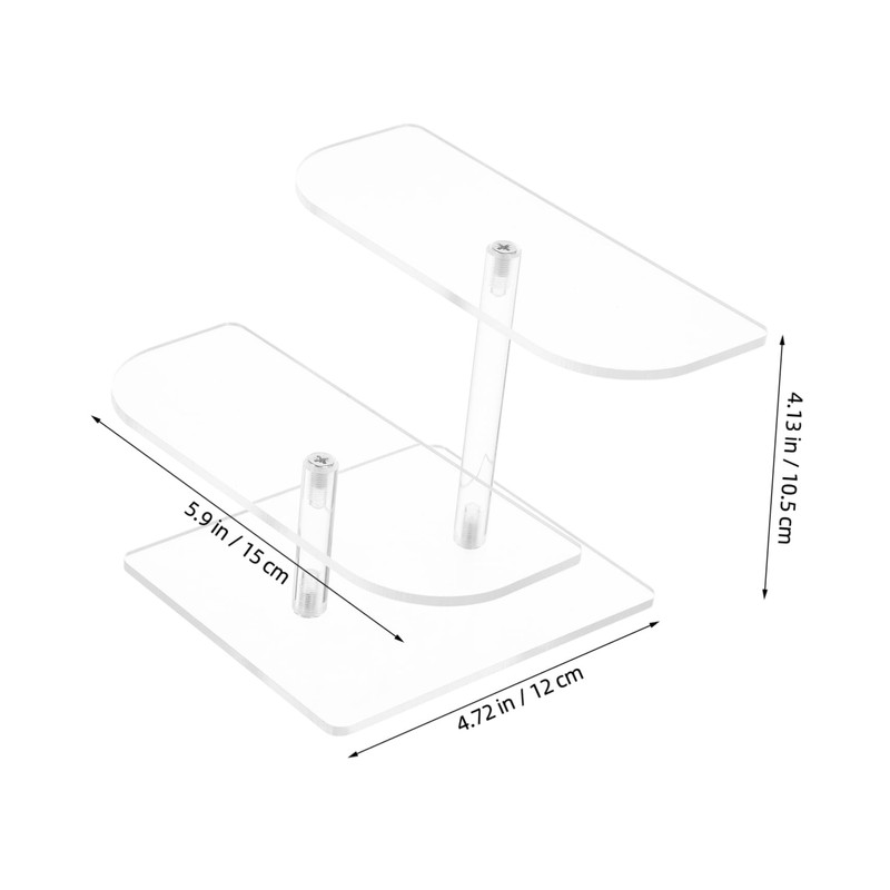Levemolo Acrylic Sunglasses Showcase Stand Multi-Layer Figurine Display Holder Stair-Type