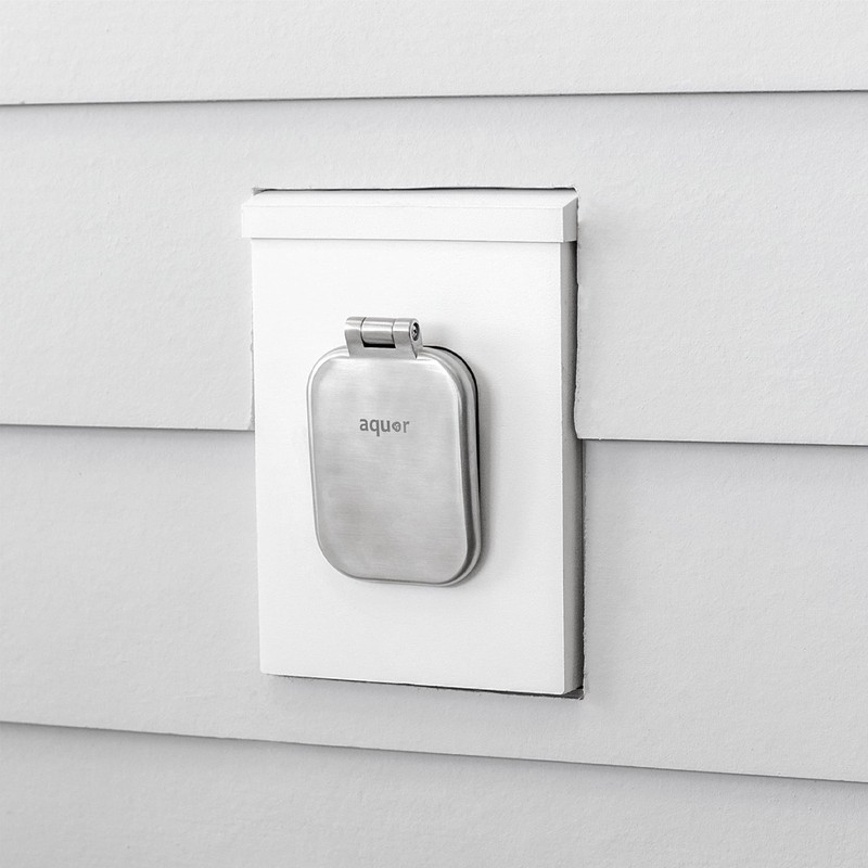 Aquor House Hydrant V2+ Premium Debris Cover, Stainless Steel Spigot