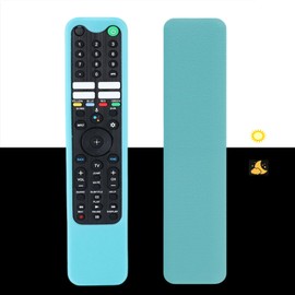 Glowing Anti-Slip Remote rase for Sony TV RMF-TX621U RMF-TX520U RMF-TX500T RMF-TX621E RMF-TX520E Remote Controller Shockproof Washable Skin-Friendly Anti-Lost Remote Cover with Loop(Blue)