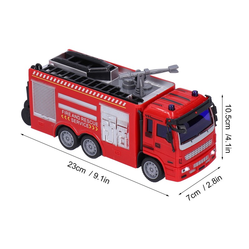 1:30 Fire Fighting Truck Model Remote Control Light Sound Simulation