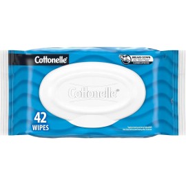 Cottonelle Flushable Wet Wipes for Adults, 1 Flip-Top Pack, 42 Wipes,... 