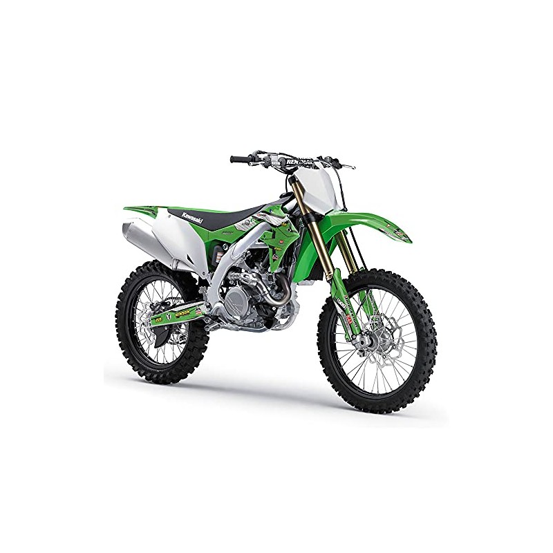 1995-2008 KDX 220 Podium Green Senge Graphics Base Kit Compatible