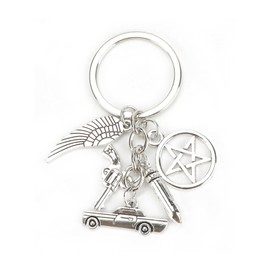 MUCOOS Car Key Fob, Key Ring For Friends, Birthday Gift For Girlfriend, Gift For Mum, Gift For Dad, Cute Design, silver