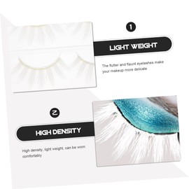 FOMIYES Cosplay Eyelash Kit Pcs False Eyelashes Beauty Salon Lashes Manga Lashes