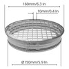 150mm Aluminum Mesh Pipe End Cap - Round Stainless Steel