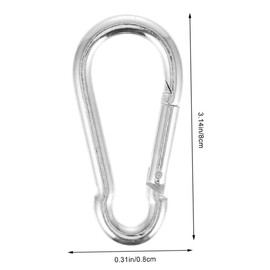 Parliky 3Pcs Heavy Duty Bearing Carabiner Buckle for Fitness Equipment Pull Bar Connector for Gym Ropes Weight Lifting Machines Lightweight Space Saving Design