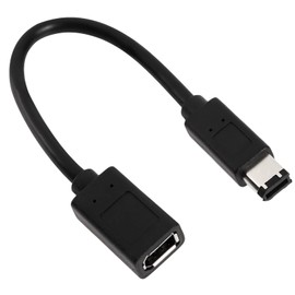 OTOTEC IEEE 1394 6-Pin Weiblich auf 1394 6-Pin Männlich Firewire 400 auf 800 Kabel Datenübertragungsadapter Konverterkabel Kompatibel mit MacBook Pro Kompatibel mit Mac Mini 22cm