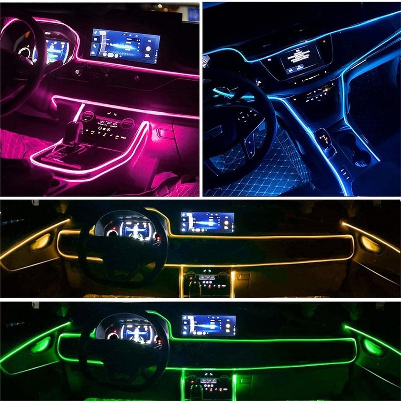 Acrylic Car LED Interior Lighting, RGB Ambient Lighting Car Strip