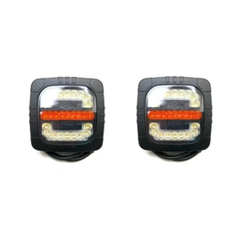 MelTruck® 2 x LED Position Light with Indicator E9 Truck Trailer Tractor Excavator Tractor Tug (2-Function LED Front Light)