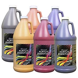 Chroma - 59006 Acrylic Essentials Set, 1/2 Gallon Jugs, Assorted Secondary Colors, Set of 6 - 1296497