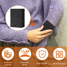 4 Pcs Sweater Pill Remover Fuzz Defuzzer Remover Stone Lint Remover Tools for Sweater Pilling Removal Fuzz Lint Remover, Black, 3.9 x 2.8 x 1.6 Inch