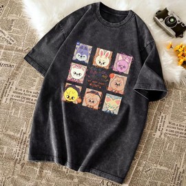 SKZ Shirts Felix Hyunjin Bangchan Changbin Minho Jisung Tshirt Concerts Support Tee Unisex Tops