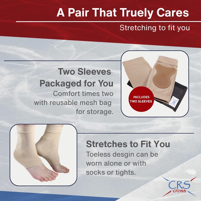 CRS Cross Achilles Heel Gel Sleeves. 1 Pair of Premium