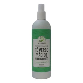 Tónico té verde + ácido hialurónico 500 ml, frescura e hidratación día y noche