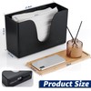 Pollock Paper Towel Dispenser with Lid,Wall Mount or Countertop,Black