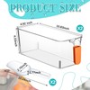 Havawish Ice Storage Bin and Flexible Scoop Set Plastic Freezer
