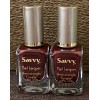 SAVVY 2 Pack SAVVY NAIL POLISH LACQUER MERLOT
