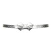 Vanzetti 15 mm Metallic Bow Belt W80 Silver Metallic, Metallic