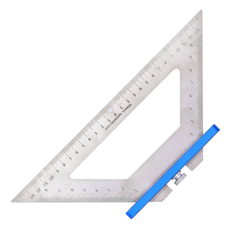 Woodworking Triangle Ruler Carpenter Square 140mm Dual Scale Measuring Scribing