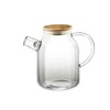Wilmax Thermo Glass Tea Pot With Bamboo Lid And Removable