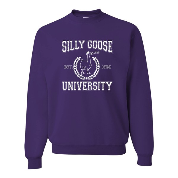 Go All Out XX-Large Purple Mens Silly Goose University Funny