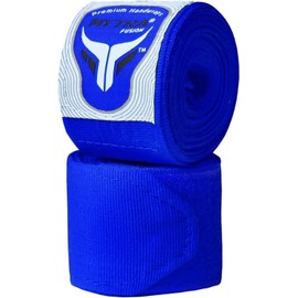 Mytra Fusion Adults Boxing Hand Wraps 3.75 Meters Gym Fitness Workout Sparring Wraps (Blue)