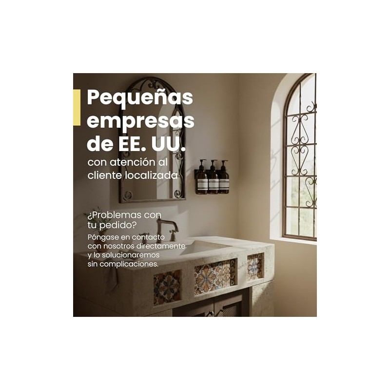 MAISONOVO Dispensador de champú y acondicionador - Dispensador de jabón