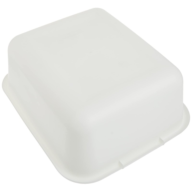 Rubbermaid 2951-AR WHT Dish Pan, Rectangular, White Plastic, 11-1/2-Qts. WHITE