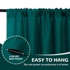 MEETSKY Hunter Green Backdrop Curtains for Parties Wedding Curtains Rod