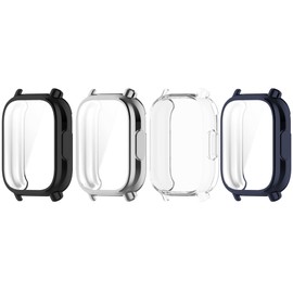 [RuenTech] Redmi Watch 5 Active Compatible Protective Cover, Soft TPU Case Full Cover Soft Cover, Plated, Integrated Full Protective Cover, Shockproof, Anti-Fingerprint, Easy Operation, Ultra Thin