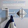 Suyar Bathroom Towel Hook 3 Arms, SUS 304 Stainless Steel