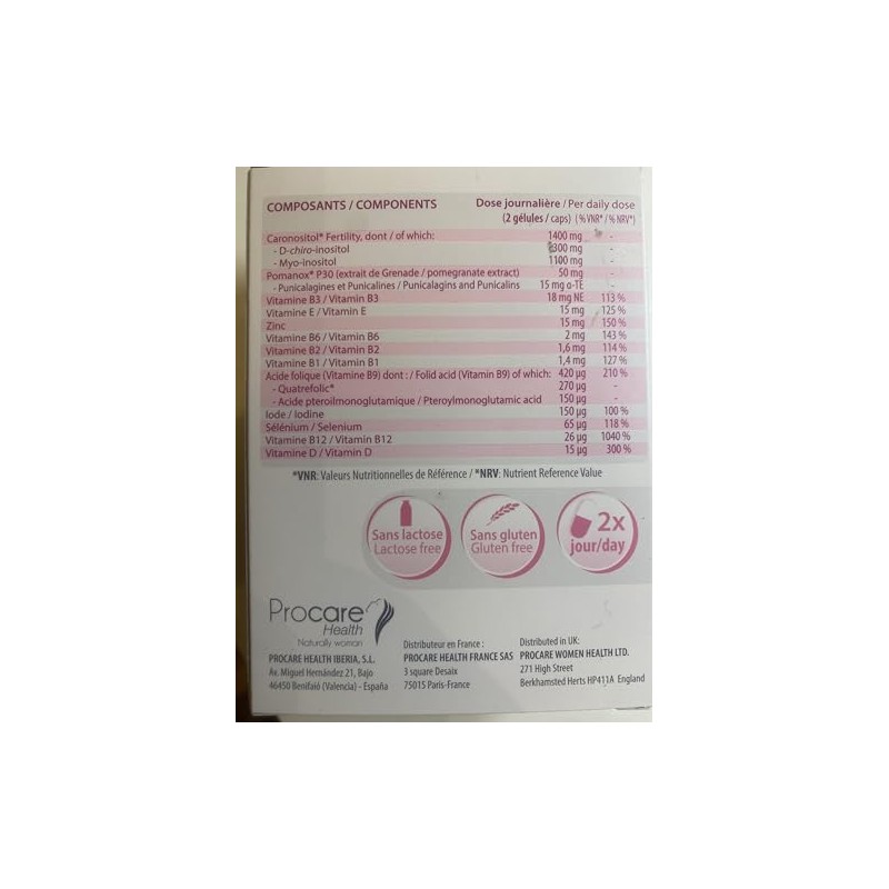 Pro Care Ovosciare Fertility 60 Capsules