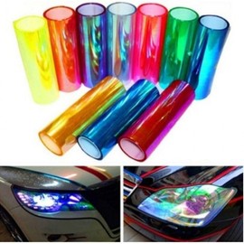 Automotive Headlight & Taillight Styling Color Film Wrap Fog Light J type BL09183 100ea