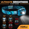 Foxelli USB‑C Rechargeable LED Headlamp – Ultra‑Light 2.4 oz & Bright 180 Lumens – Red/White Light,