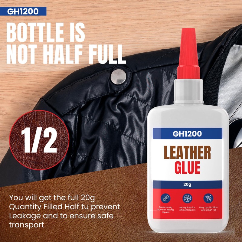 GH1200 Leather Glue Repair - 20g x 2 PCs Strong