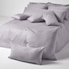 HOMESCAPES Damask Pillow Cover V Shape Silver Grey 38x76cm 100%