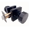 Round Privacy Black Door Knob with Lock – Keyless Entry