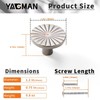 Yagman 10 Pack Kitchen Cabinet Knobs Round Sunflower Dresser Knob
