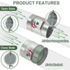 YOKIVE 4.9-inch HVAC Duct Manual Volume Backdraft Damper, Galvanized Iron