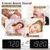 Eoxsmile Digital Alarm Clock, 7.5" LED Big Number Clock for