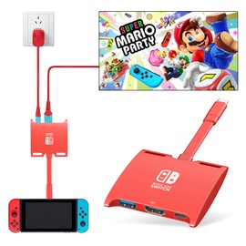 HARIBOL Switch Dock 1080P@60Hz Switch Docking Station with HDMI, USB and 100W PD Port, Portable Dock Compatible with Switch/OLED MacBook Steam Deck