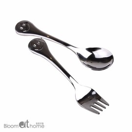 Smile Toddler Spoon + Fork 6-Piece Set / 스마일 유아용 스푼+포크 6P